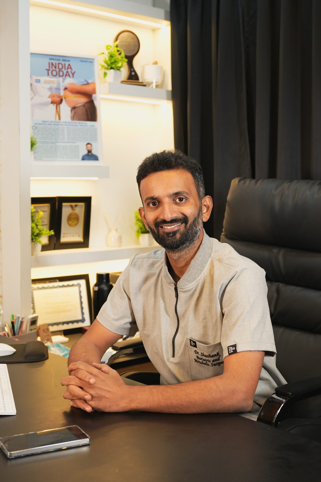 Dr. G. Shashank Reddy at his Hyderabad clinic